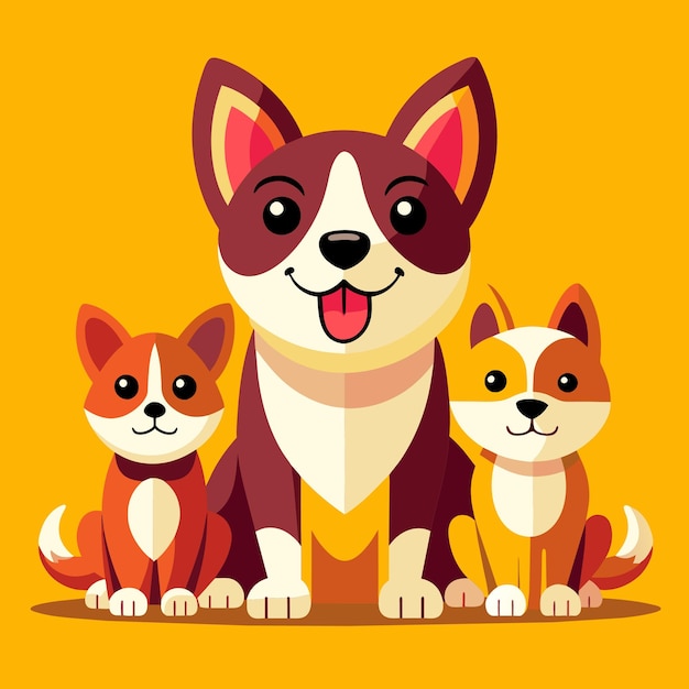 Dogs cute pet vector EPS