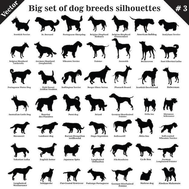 Dogs silhouettes