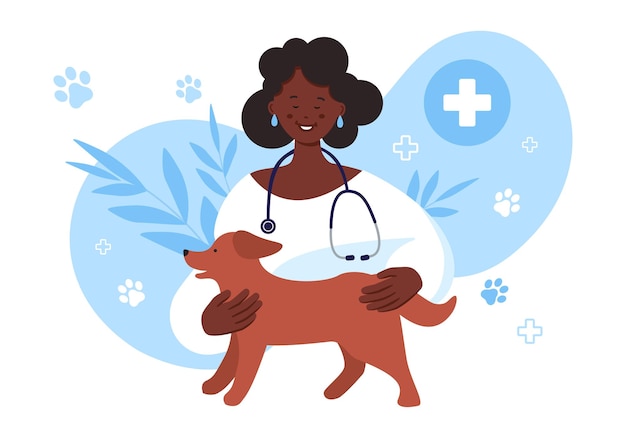 Dokter dierenarts en hond