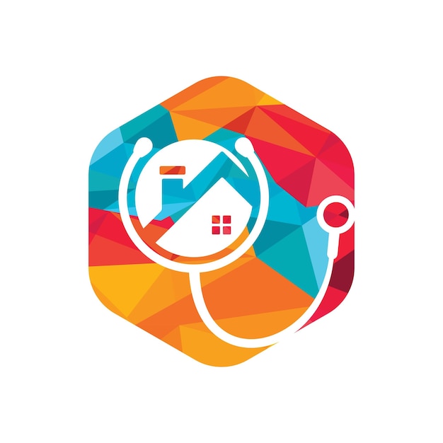 Dokter huis vector logo ontwerp