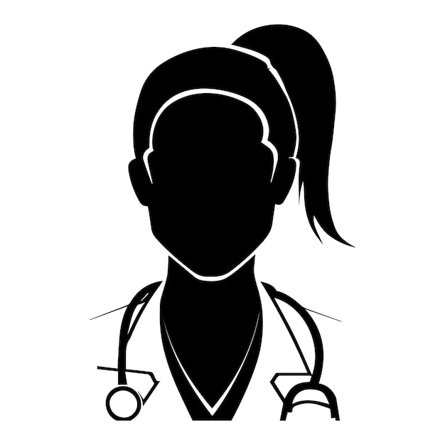 dokter pictogram vector silhouet