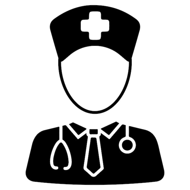 Dokter pictogram vectorillustratie geïsoleerd op wit