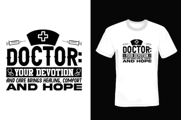 Dokter t-shirt ontwerp typografie vintage