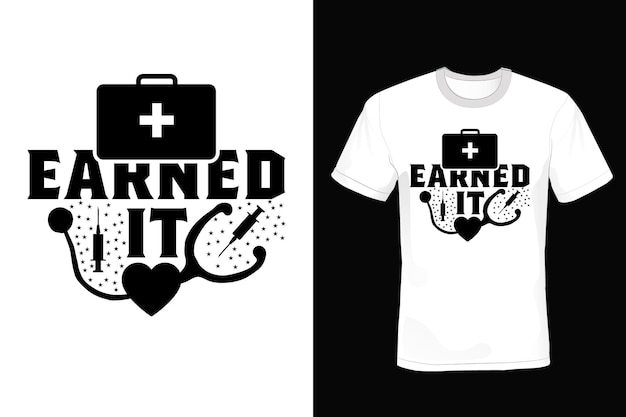 Dokter Tshirt ontwerp typografie vintage