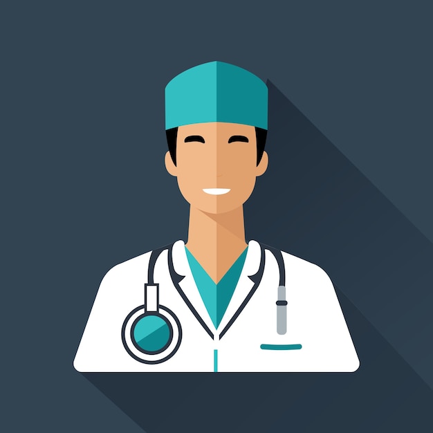 Dokter Vector Icon Man