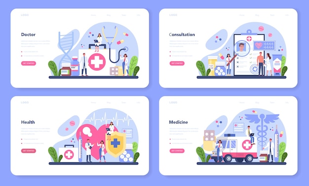 Dokter web banner web set