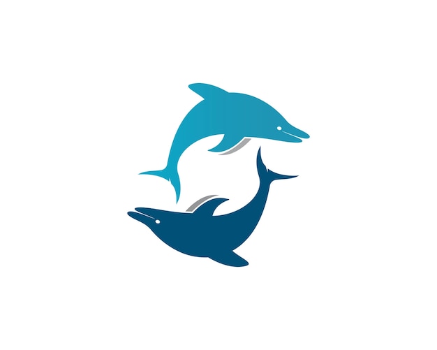 Dolfijn logo pictogram vector
