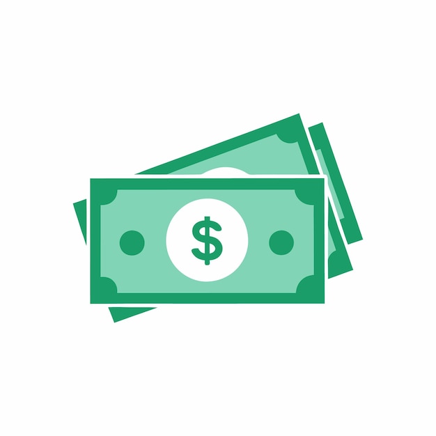 dollar banknotes isolate on white background