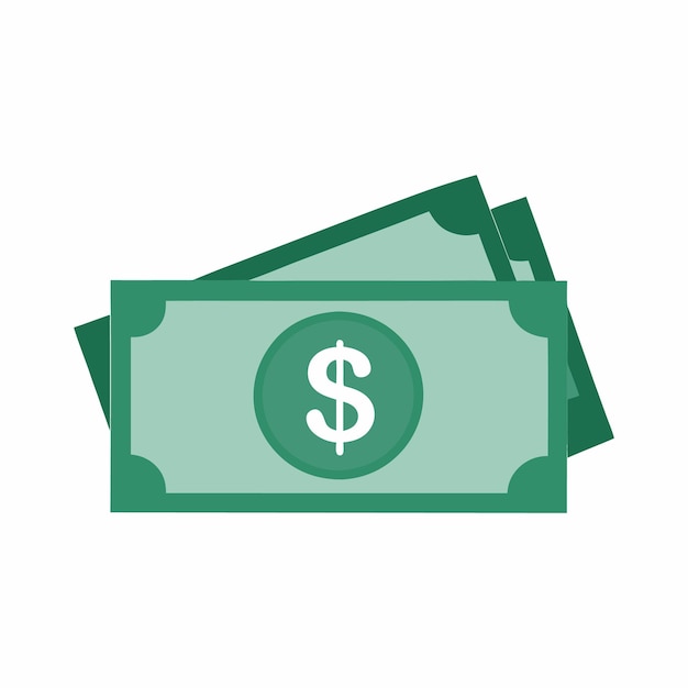 dollar banknotes isolate on white background
