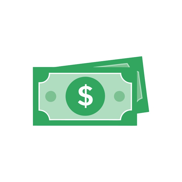 Dollar banknotes isolate on white background