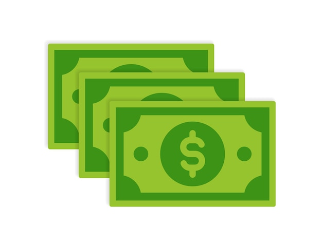 Vector dollar bills money vector illustration