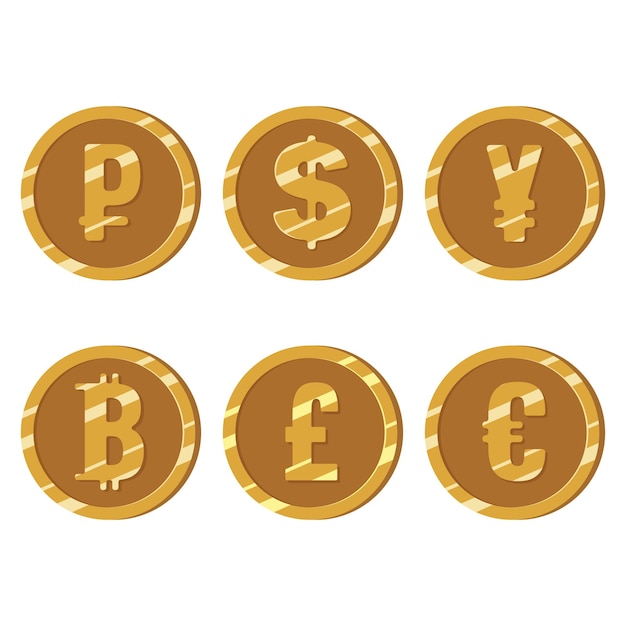 dollar currency symbols. vector illustration