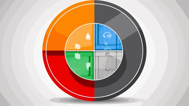 Vector dollar diagram vector icon modern image usage for business presentations and financial reports