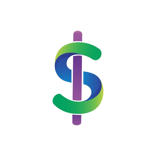 Dollar en geld logo vector