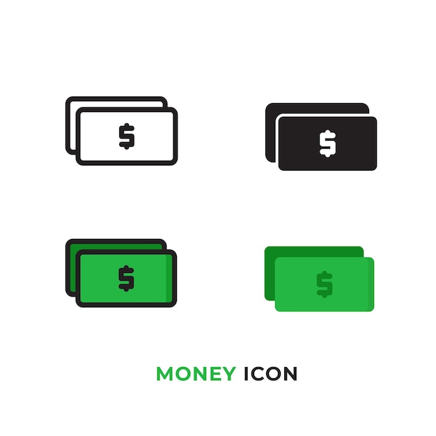 Dollar icon collection