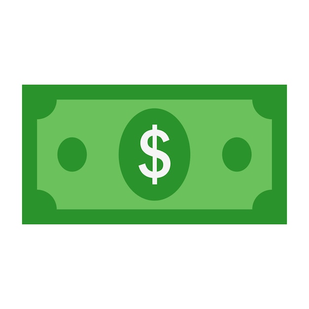 Dollar money banknotes icon.