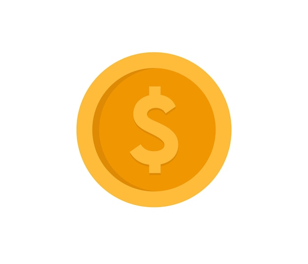 Web デザインのためのドルお金コインのアイコン ベクトルのアイコン