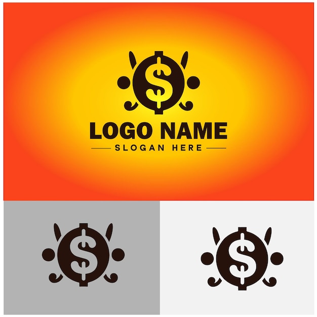 dollar sign icon money coin currency exchange sign symbol vector logo