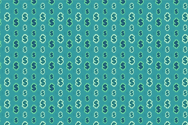 Vector dollar sign pattern  background