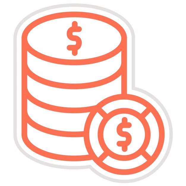 Dollar stack Vector Icon Design Illustratie