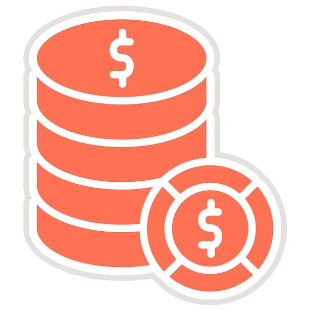 Dollar stack Vector Icon Design Illustratie