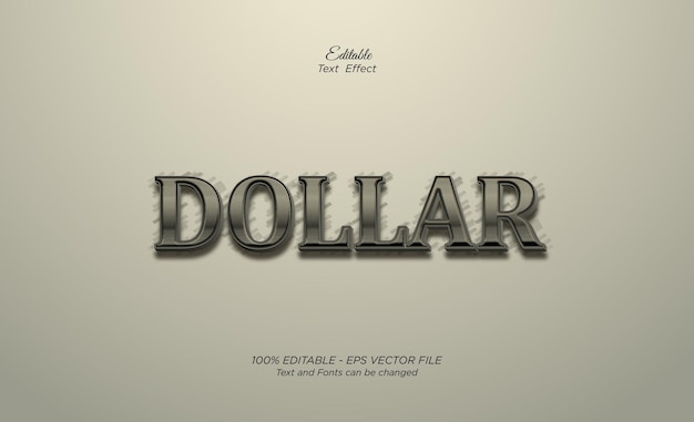 dollar text effect.