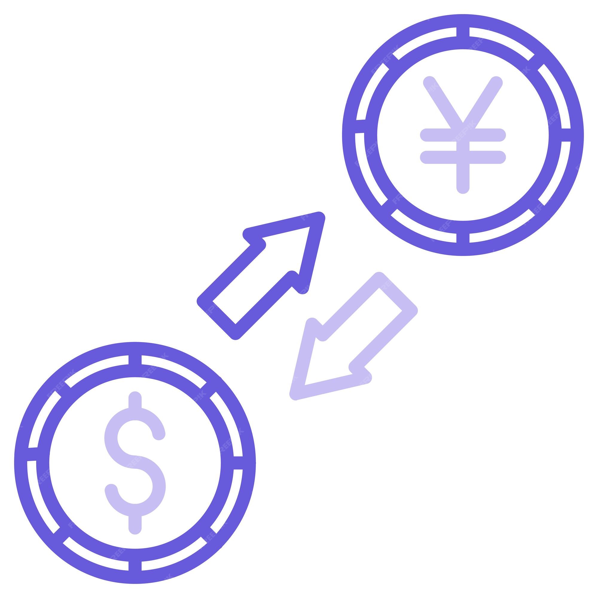 premium-vector-dollar-to-yen-convert-vector-illustration