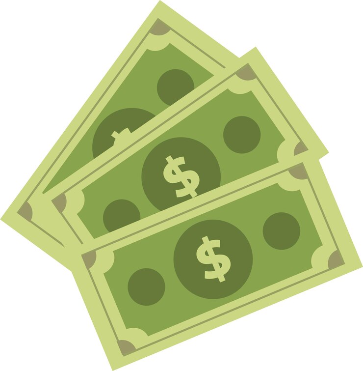 Vector dollars vector template design note icon