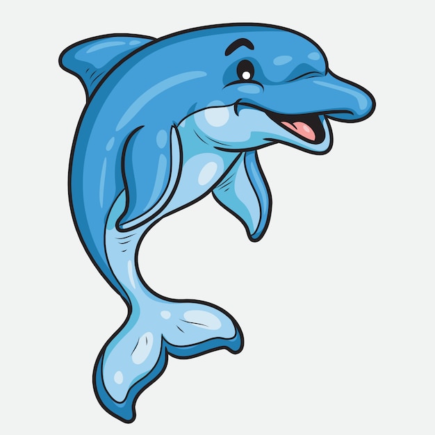 Dolphin cute cartoon