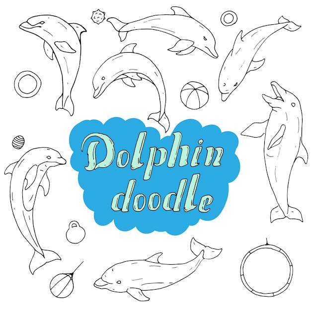 Dolphin doodle