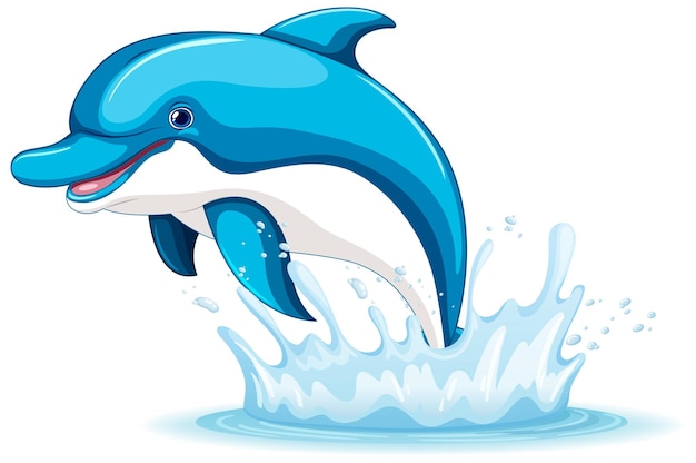 Dolphin jumping out of water