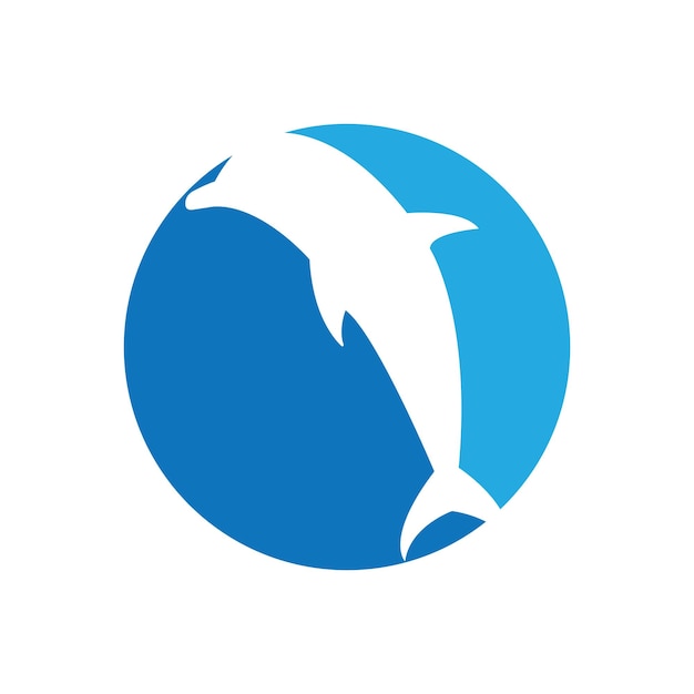 Dolphin logo icon vector template