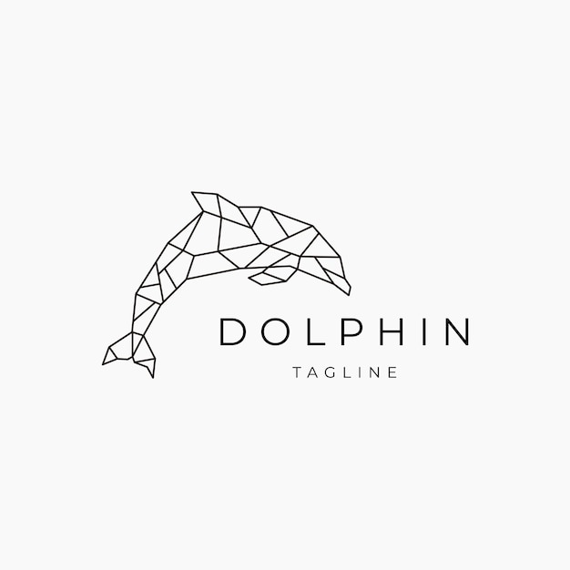 Dolphin logo vector icon design template