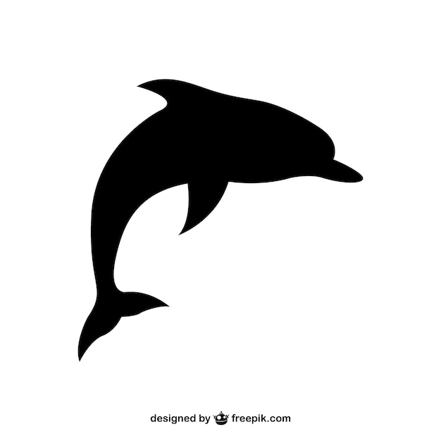 Delfino vettore silhouette