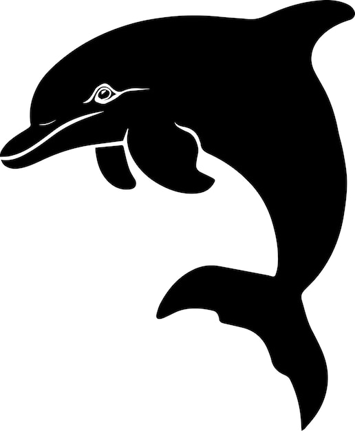 Vector a dolphin vector silhouette 2