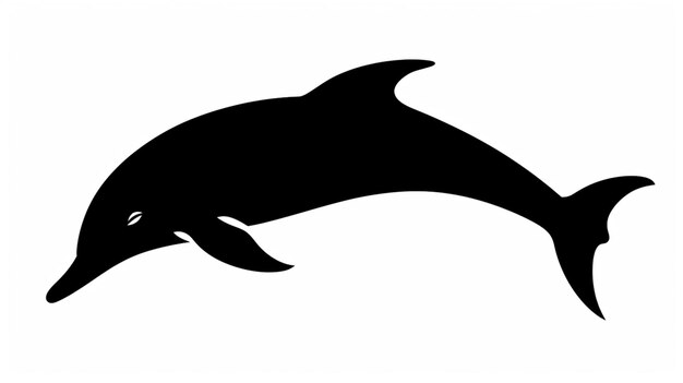 Vector dolphin vector on a white background