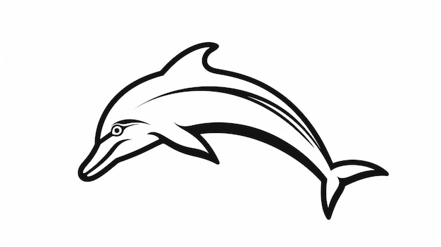 Vector dolphin vector on a white background