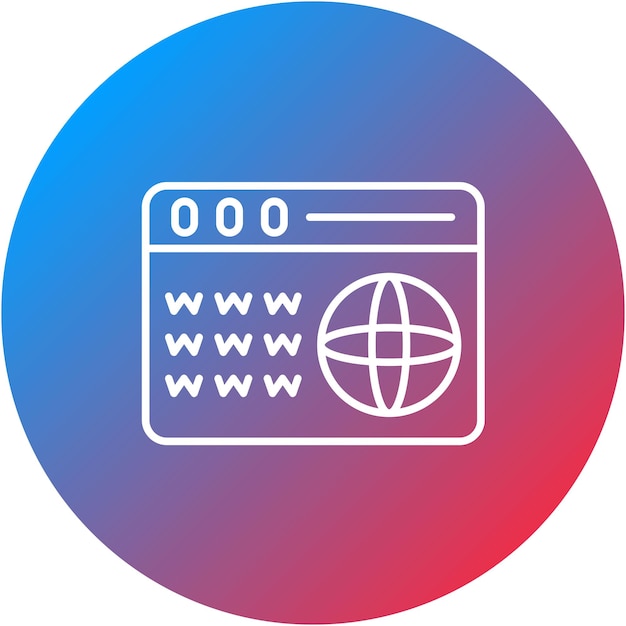 Domain-icon vector afbeelding kan worden gebruikt voor web hosting