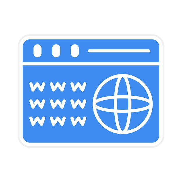 Domain-icon vector afbeelding Kan worden gebruikt voor Web Hosting