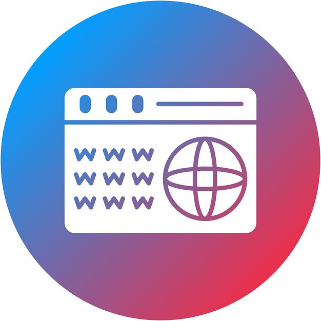 ドメインアイコンのベクトル画像は Web ホスティングに使用できます