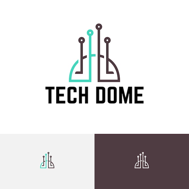 Dome Building Technology Circuit Computer Modern Logo