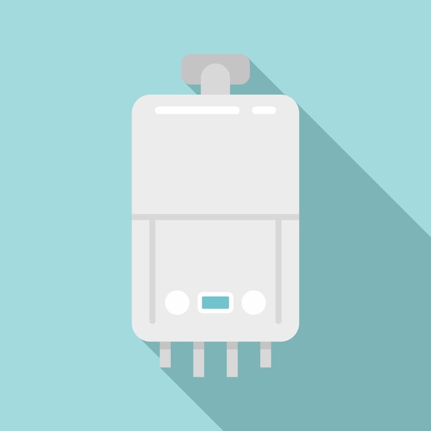 Domestic boiler icon Flat illustration of domestic boiler vector icon for web design