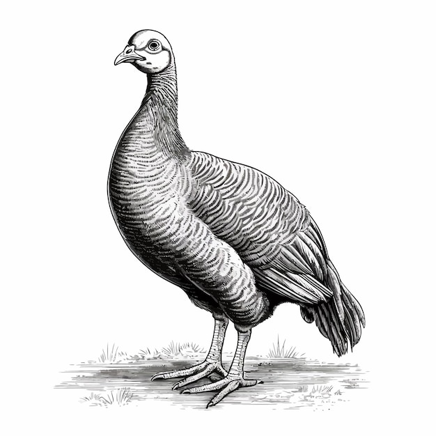 Vector domestic chicken bird turkey