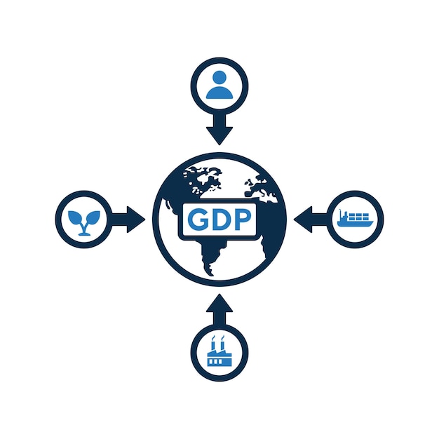 Vector domestic gdp goods icon