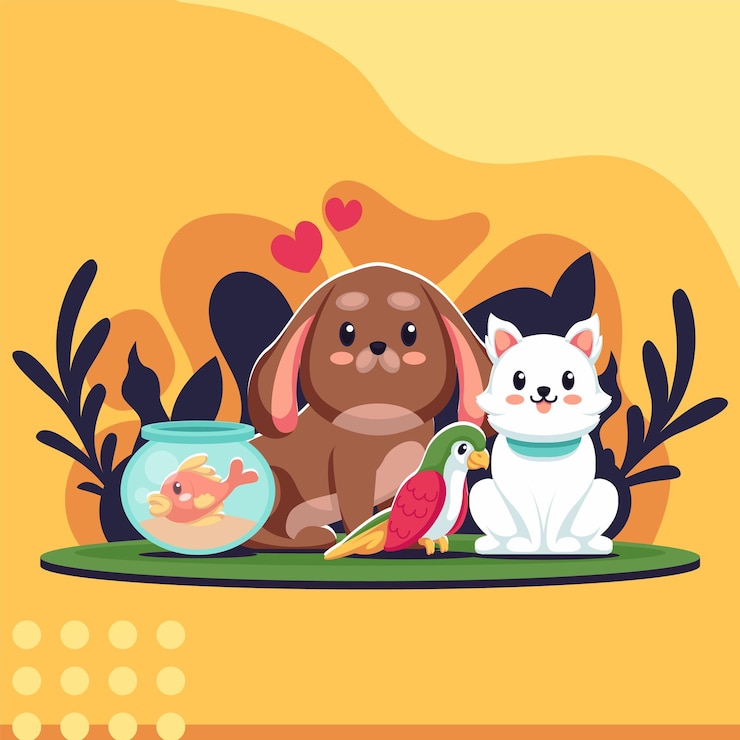 Vector 국내 애완 동물 개념