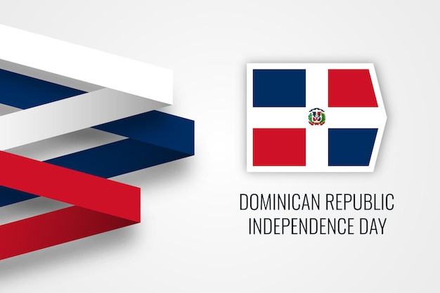 Design del giorno dell'indipendenza della repubblica dominicana