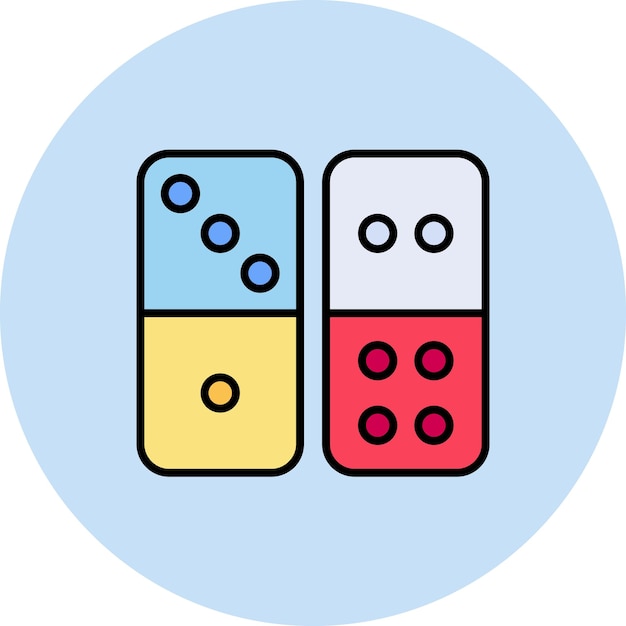 Domino icon vector image Can be used for Entertainment