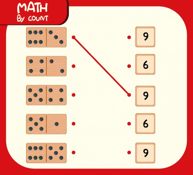 Domino matching number worksheet