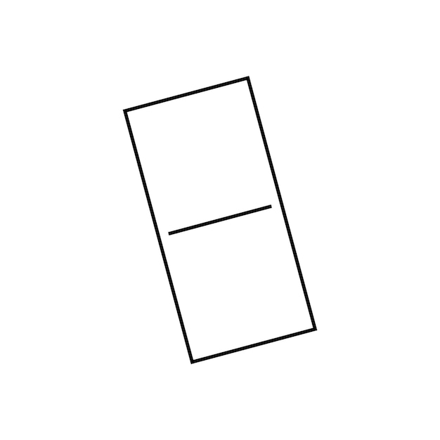 Vector domino speelkaart pictogram vector sjabloon