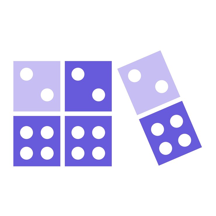 Vector domino vector illustration